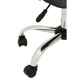 Metro Grey Leather Effect Home Office Chair