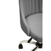 Metro Grey Leather Effect Home Office Chair