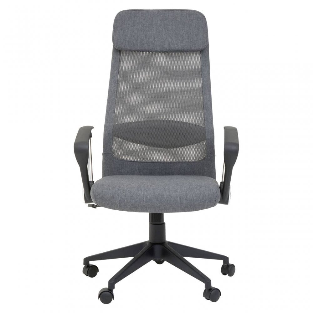 Metro Grey Mesh And Fabric Home Office Chair