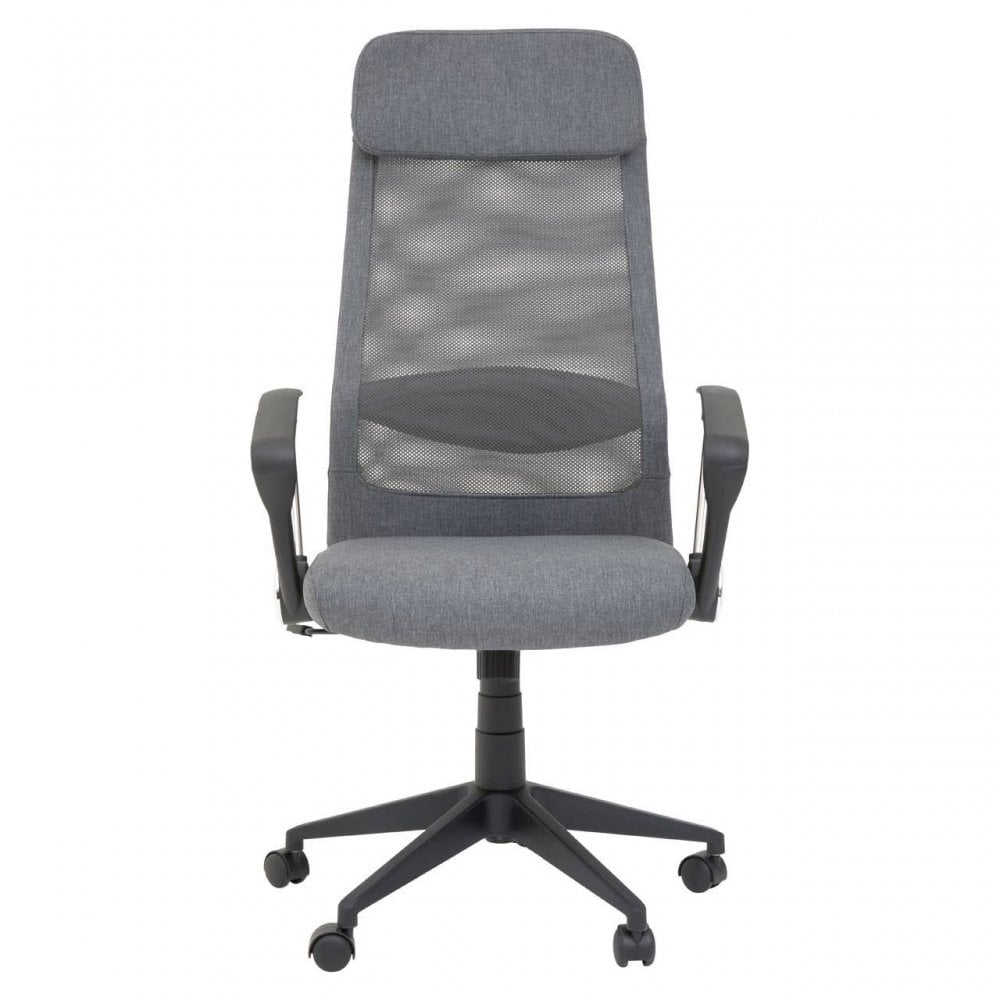 Metro Grey Mesh And Fabric Home Office Chair