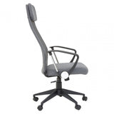 Metro Grey Mesh And Fabric Home Office Chair