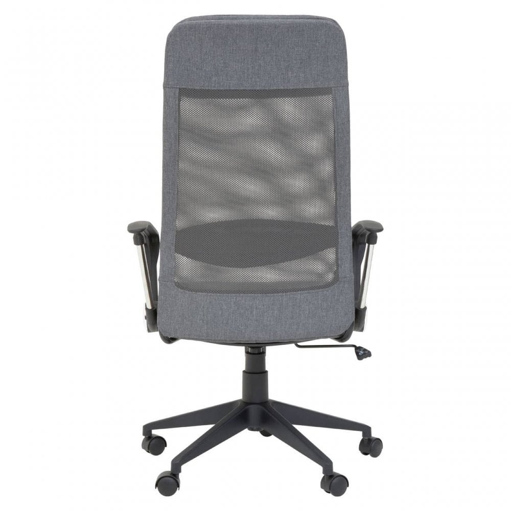 Metro Grey Mesh And Fabric Home Office Chair