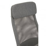 Metro Grey Mesh And Fabric Home Office Chair