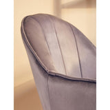 Metro Grey Velvet And Gold Base Home Office Chair