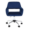Metro Navy Velvet And Chrome Base Home Office Chair