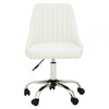 Metro Off White Leather Effect Home Office Chair