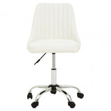 Metro Off White Leather Effect Home Office Chair