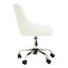 Metro Off White Leather Effect Home Office Chair