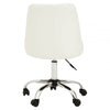 Metro Off White Leather Effect Home Office Chair