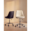 Metro Off White Leather Effect Home Office Chair