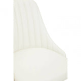 Metro Off White Leather Effect Home Office Chair