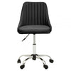 Metro Ribbed Black And Chrome Home Office Chair
