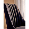 Metro Ribbed Black And Chrome Home Office Chair