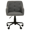 Metro Tufted Grey And Black Home Office Chair