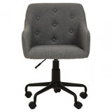 Metro Tufted Grey And Black Home Office Chair