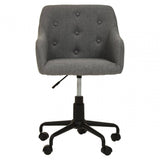 Metro Tufted Grey And Black Home Office Chair