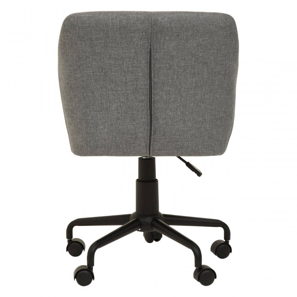 Metro Tufted Grey And Black Home Office Chair