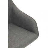 Metro Tufted Grey And Black Home Office Chair
