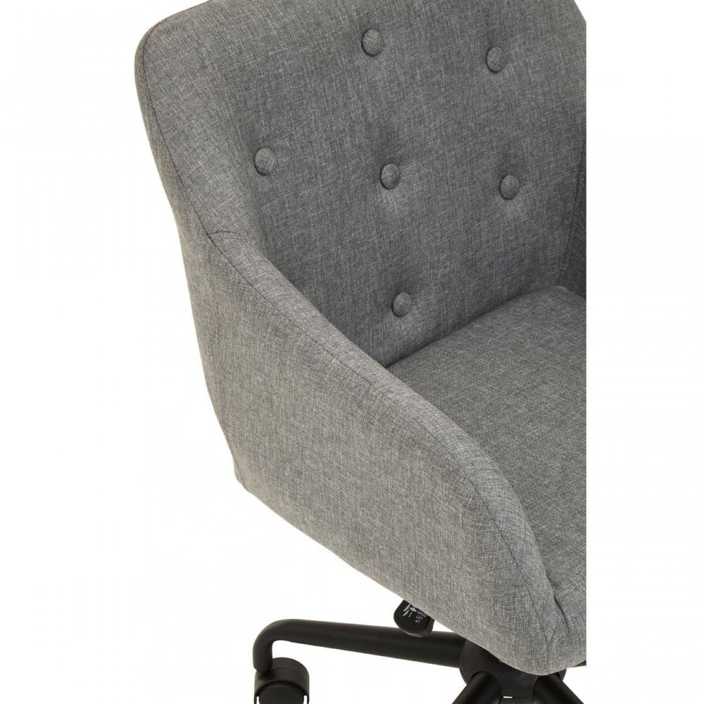 Metro Tufted Grey And Black Home Office Chair