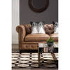 Bison 3 Seat Light Brown Leather Sofa