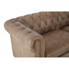 Bison 3 Seat Light Brown Leather Sofa