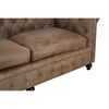 Bison 3 Seat Light Brown Leather Sofa