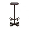 Bison Antique Blue Leather Bar Stool