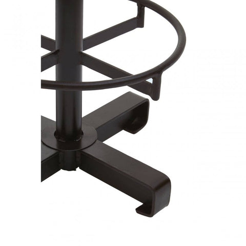 Bison Antique Blue Leather Bar Stool