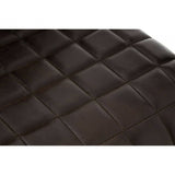 Bison Black Leather Weave Chair