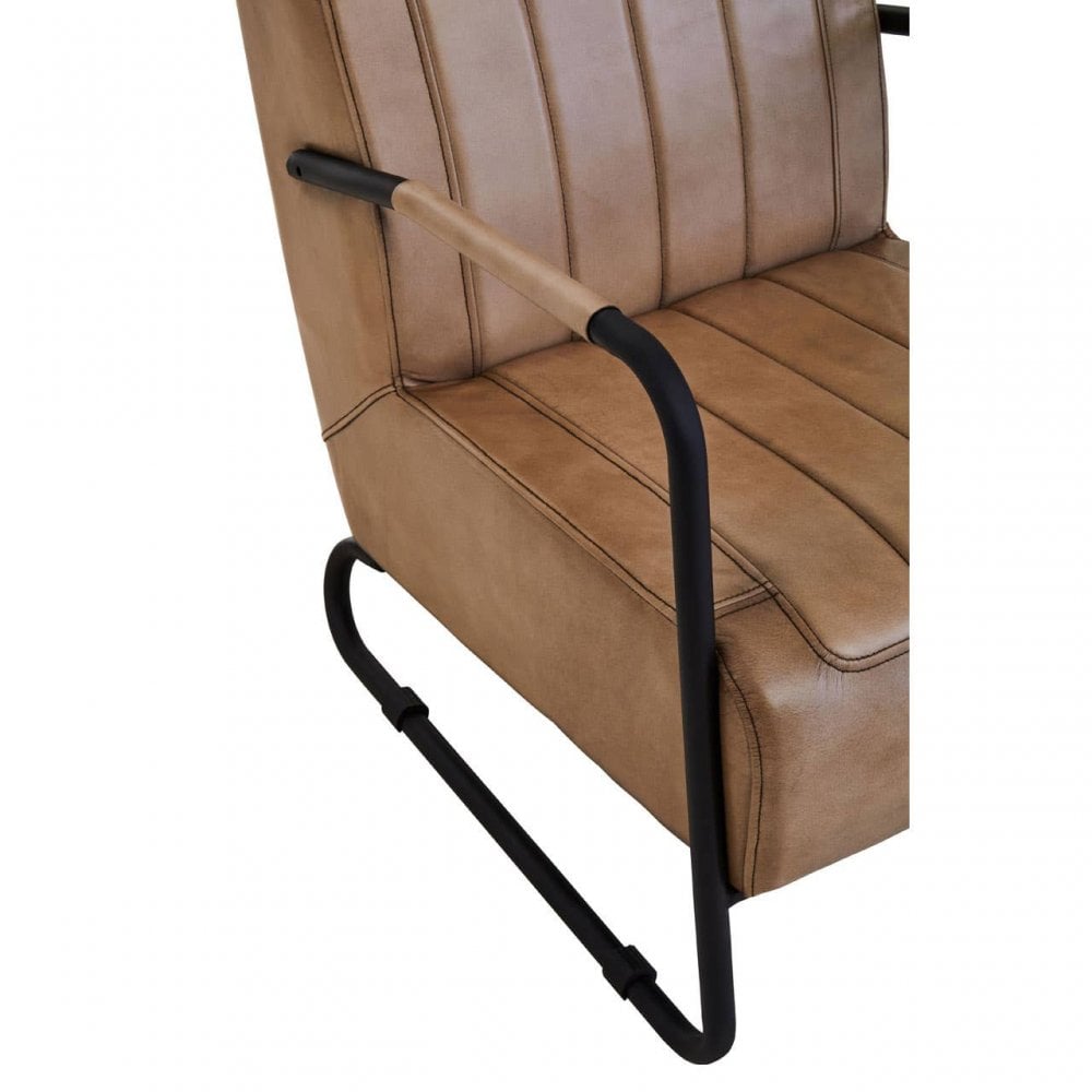 Bison Leather Armchair