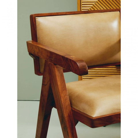 Bison Leather Armchair
