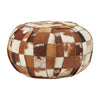 Bison Leather Pouffe
