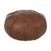 Bison Leather Pouffe