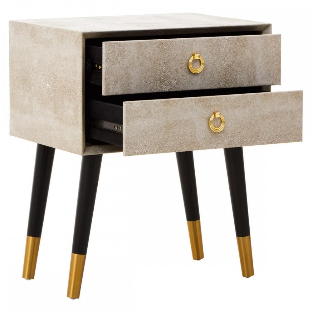 Caden Shagreen Side Table