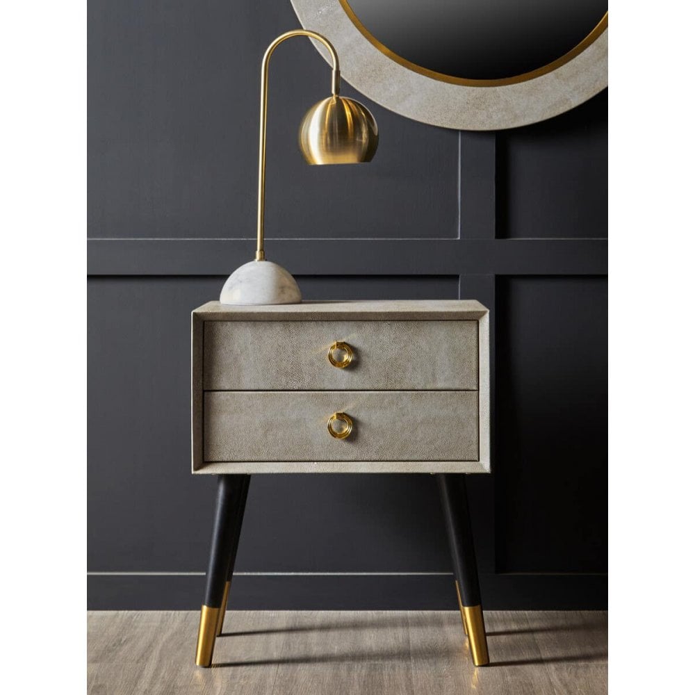 Caden Shagreen Side Table