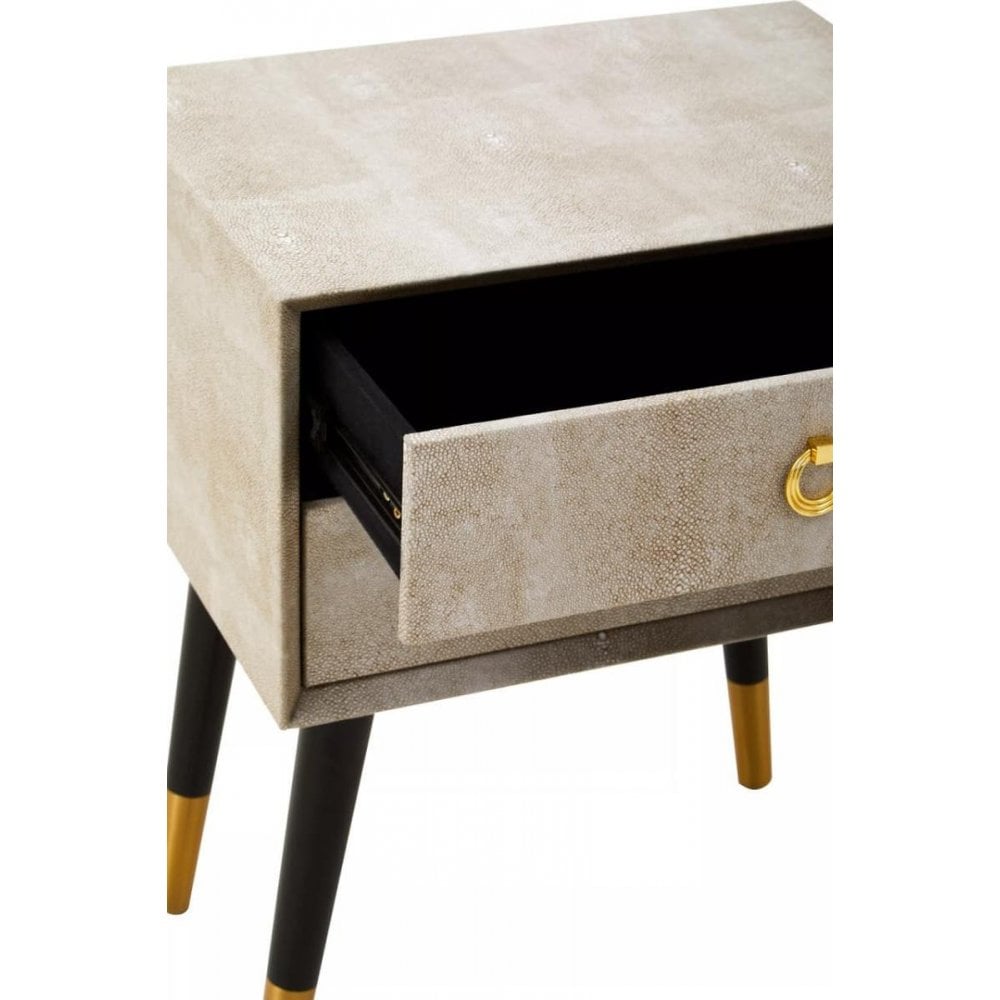 Caden Shagreen Side Table