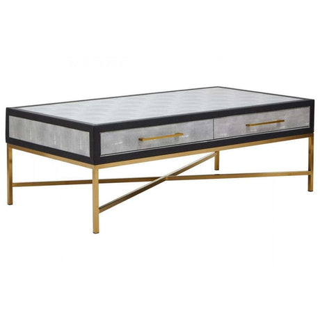 Cadence Grey Shagreen Coffee Table