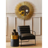 Cordoba Round Black Shagreen Stool