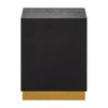 Cordoba Square Black Shagreen Stool