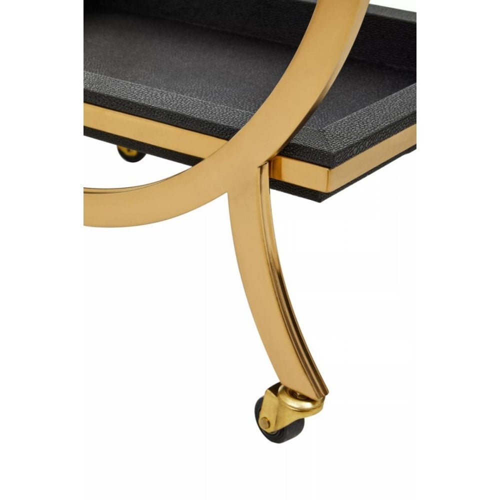 Cordoba Two Tier Black Serving Trolley