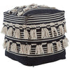 Safina Black Pouffe