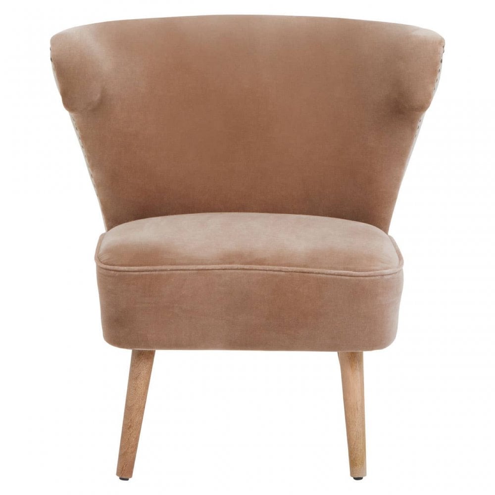 Safina Brown Linen Chair