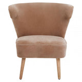 Safina Brown Linen Chair