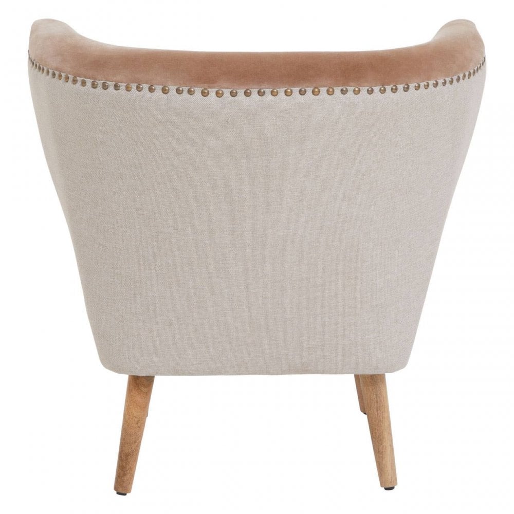 Safina Brown Linen Chair