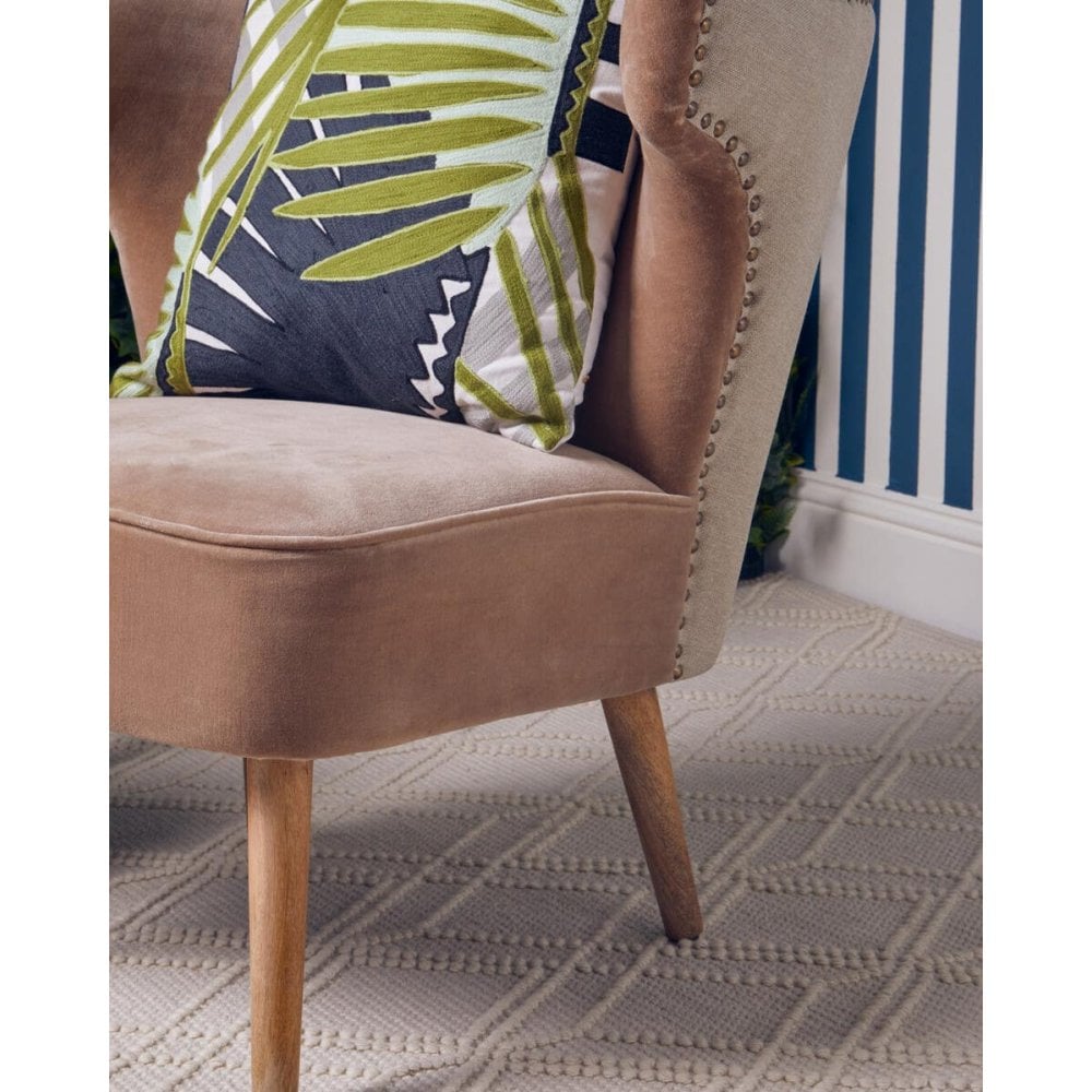 Safina Brown Linen Chair