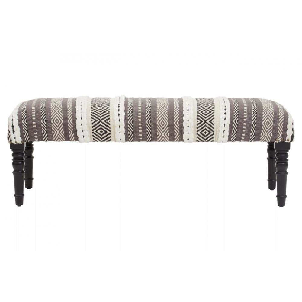 Safina Grey And White Bench