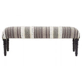 Safina Grey And White Bench