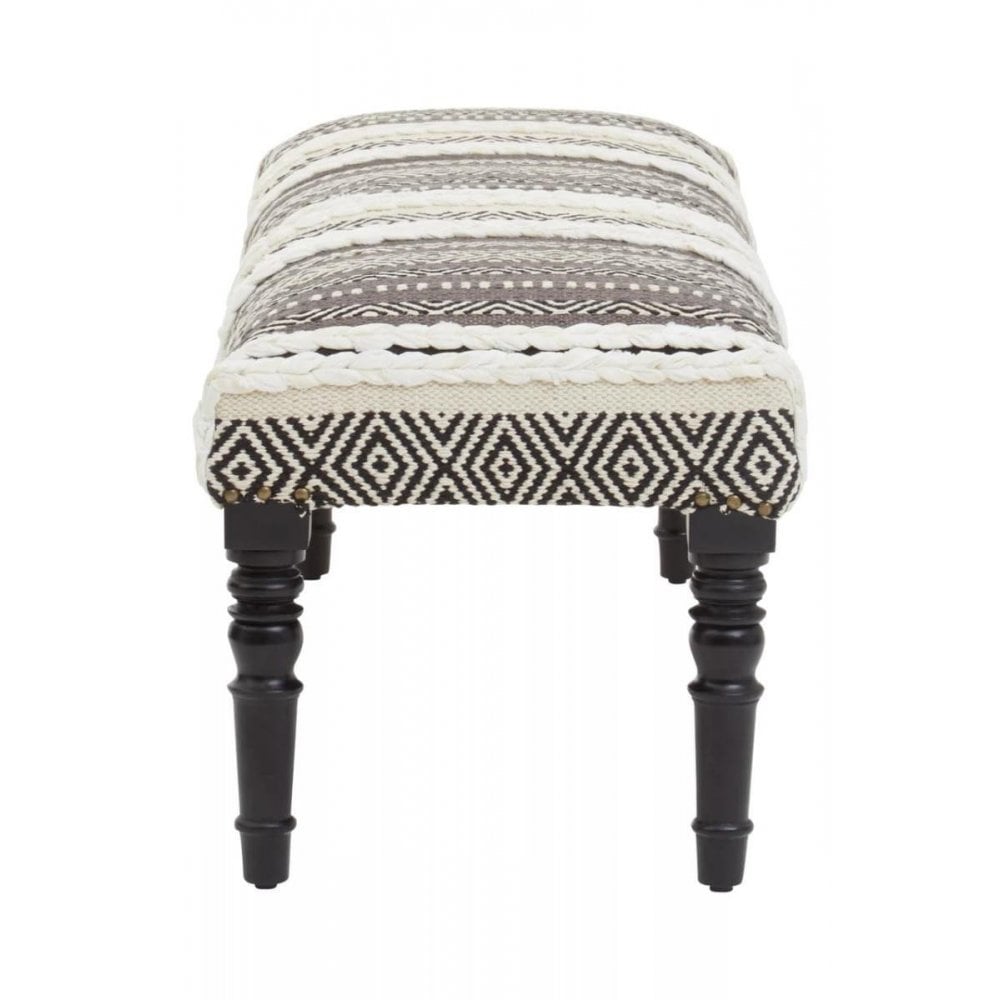 Safina Grey And White Bench