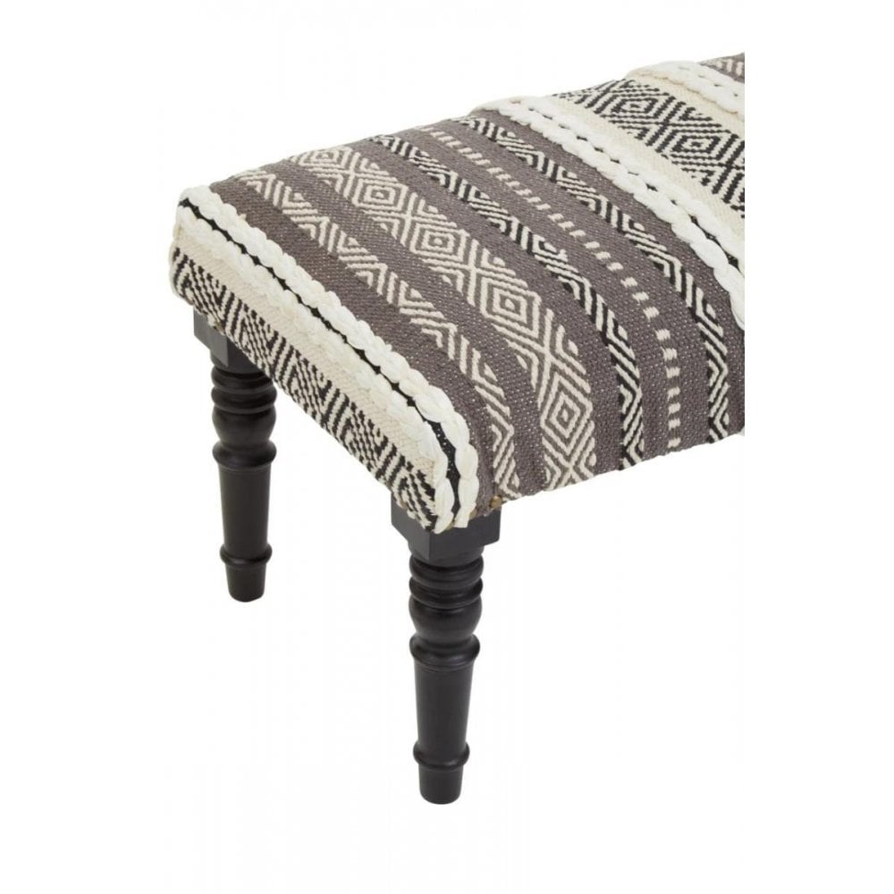 Safina Grey And White Bench