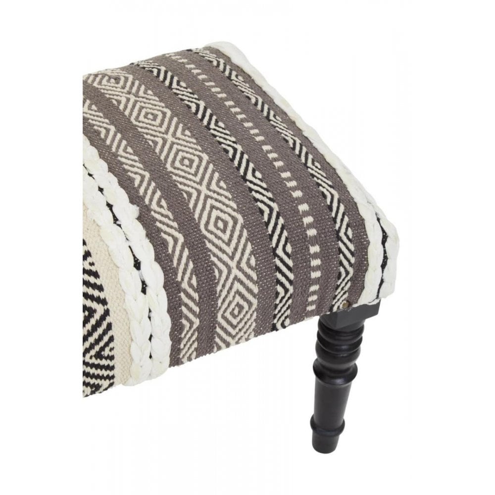 Safina Grey And White Bench